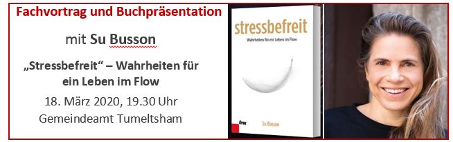 stressbefreit – Vortrag und Buchpräsentation mit Su Busson